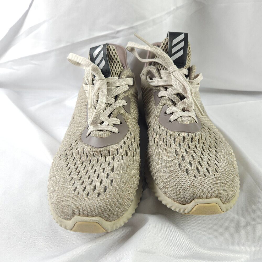 Adidas Alphabounce‎ Brown Beige Forgedmesh Boost Sneakers Men's US 6 EU 38.5